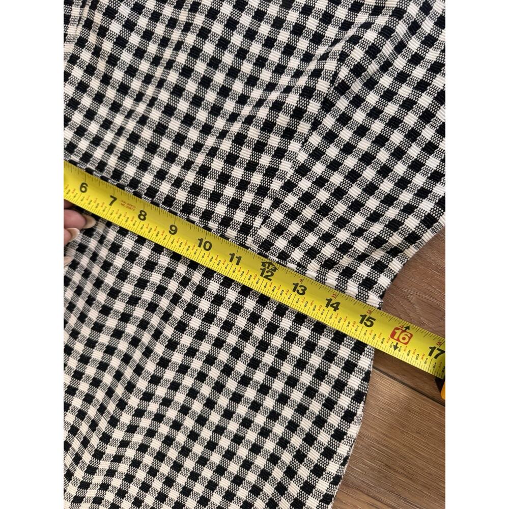 Ann Taylor Black & White Gingham Woven Sheath Dress Size 6 Classic Tailored - Picture 15 of 16